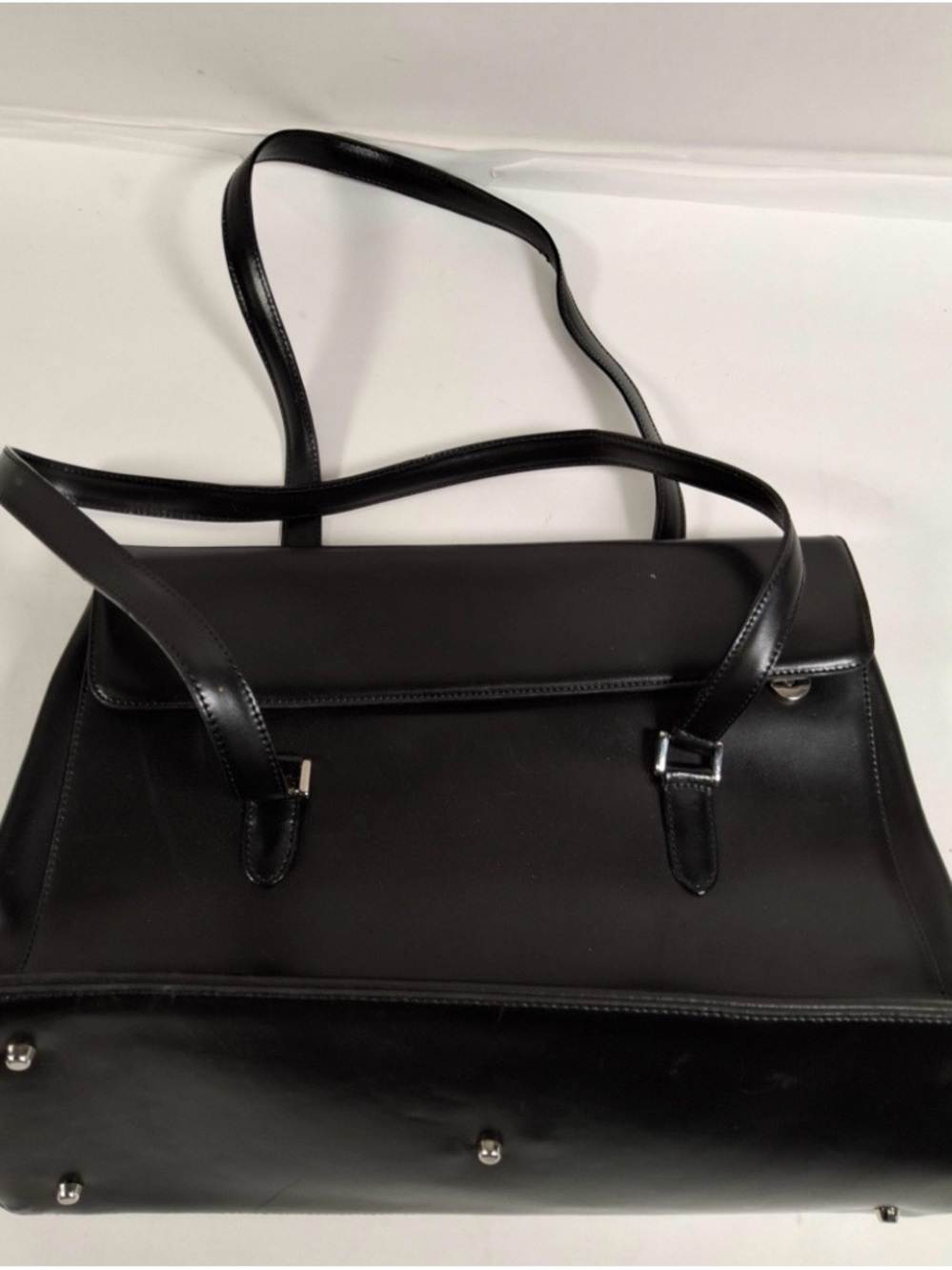 Classic Black Leather Bag